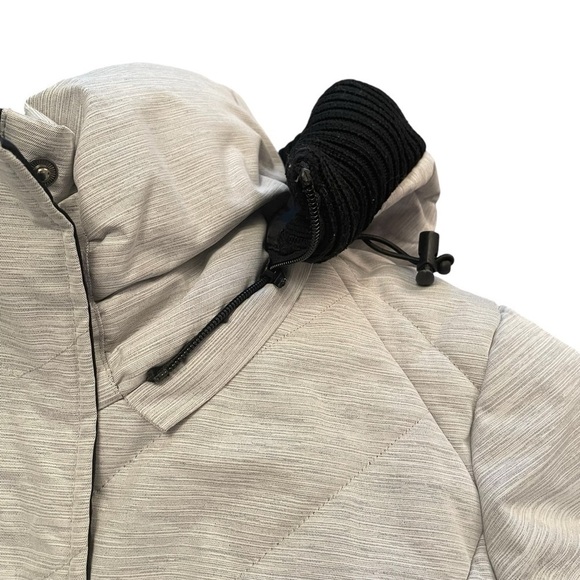 Oppenheimer Ladies Snow Parka Size Large Light Heathered Gray -Detach Hood - Picture 11 of 14
